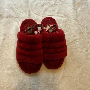 Ugg Women's Fluff Yeah Slide Red